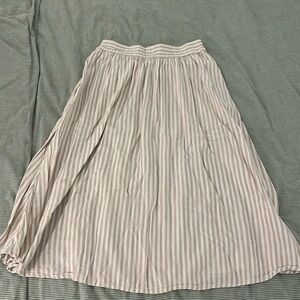 a new day linen blend midi skirt